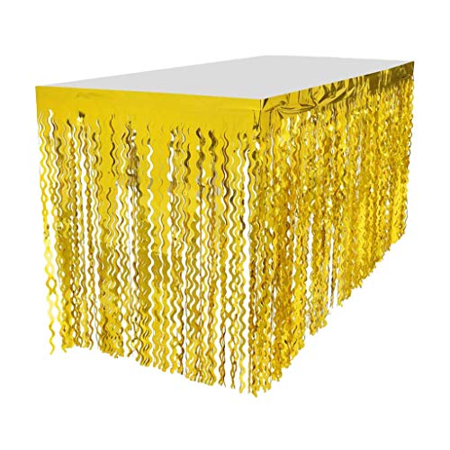 Tubayia 2 Stück Metallic Fringe Tischrock