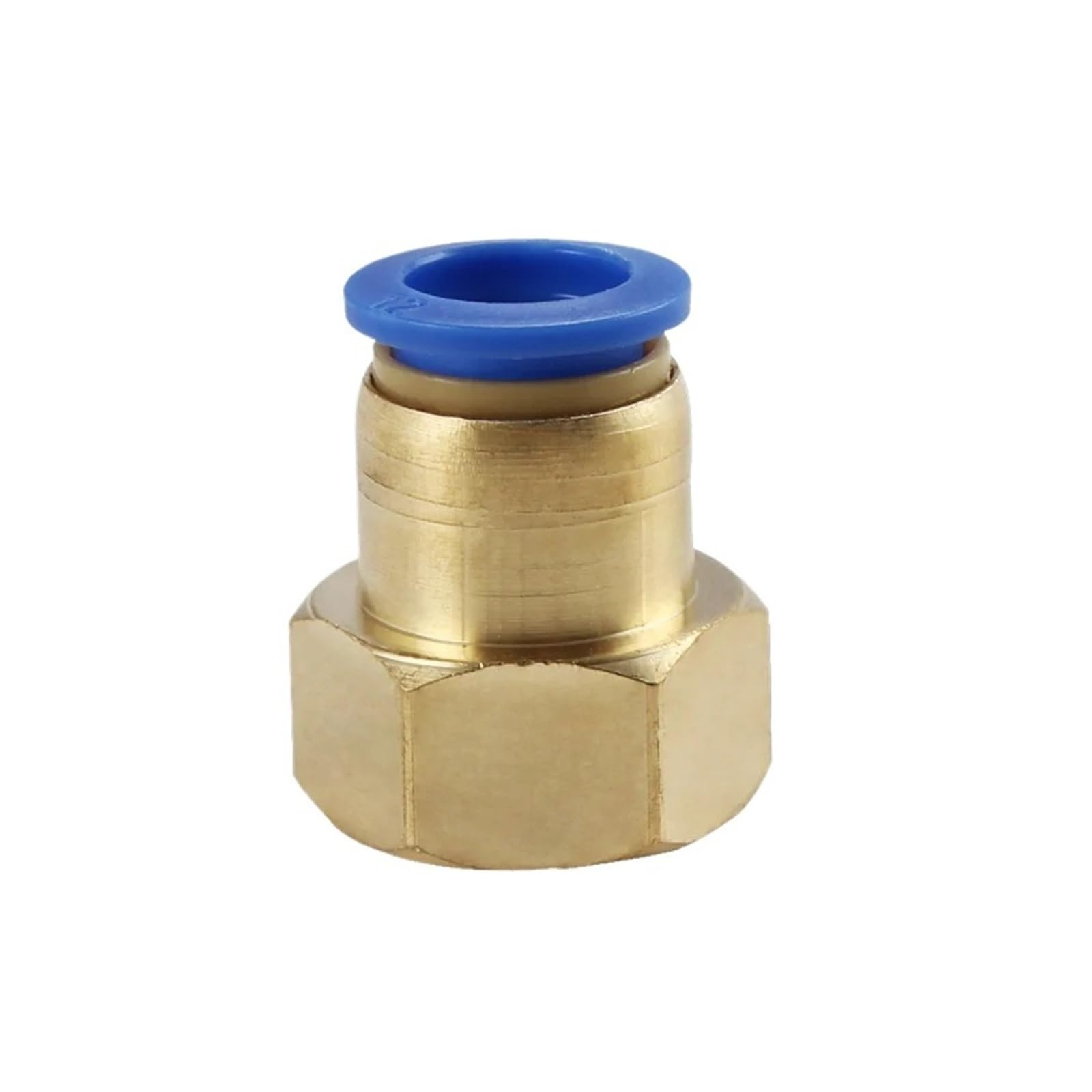 Conector neumático recto hembra de 4mm a 12mm con rosca para tubo de aire