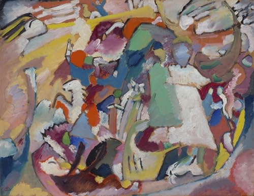 Cuadro abstracto de Kandinsky para salón: decoración de pared elegante de 60x90cm