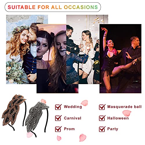 Discoball, 2 eleganti copricapo da donna, con