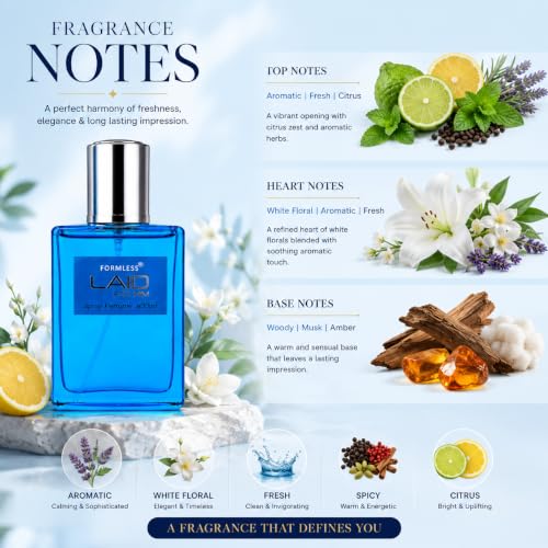 Image of Formless Laid Fragrance 30ML Perfume for Men & Women | Long-Lasting Multi-Fragrance | Floral, Fruity & Sweet Scents | Unisex Premium Perfume for Everyday & Special Occasions