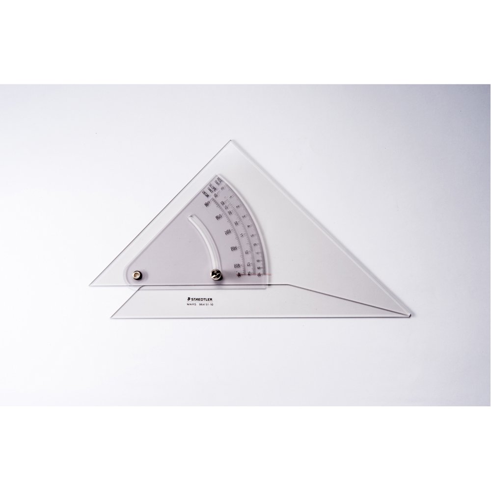 Staedtler Mars adjustable set square 25cm 964 51-10 (japan import)