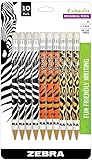 Zebra Pen Cadoozle Animals Mechanical Pencil, 0.7mm, Assorted, 10-Pack (51610)