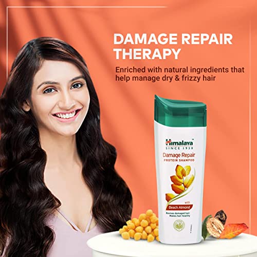 Image of Himalaya Damage Repair Protein Shampoo 400ml & Himalaya Purifying Neem Face Wash, 400 ml
