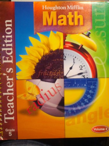 Houghton Mifflin Math Teachers Edition Level 5B Vol 2