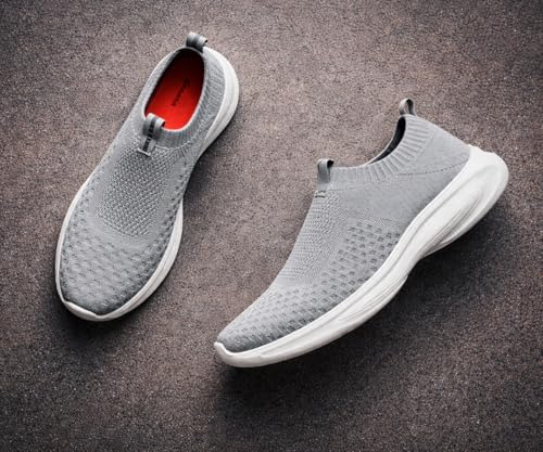 Image of Kraasa Trial Running Shoes with Lightweight Memory Insole | Breathable, Anti-Skid Knit Sneaker, Walking & Gym Shoes