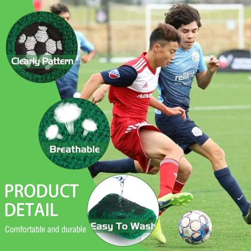 6 Pcs Sports Wristbands for Kids Soft Cotton Sweat Band Comfortable Sports Wrist Sweatbands for Children Football Basketball Gym - Image 3