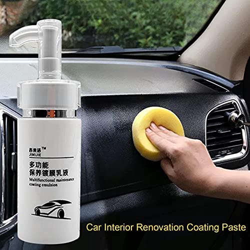 Dashboard Leerreiniger Bekledingsmiddel Onderhoudsspray, Geen Sporen En Snel En Praktisch Veilig, Waterdicht, Voor Alle Soorten Auto-interieurs, Auto-exterieur - Image 6
