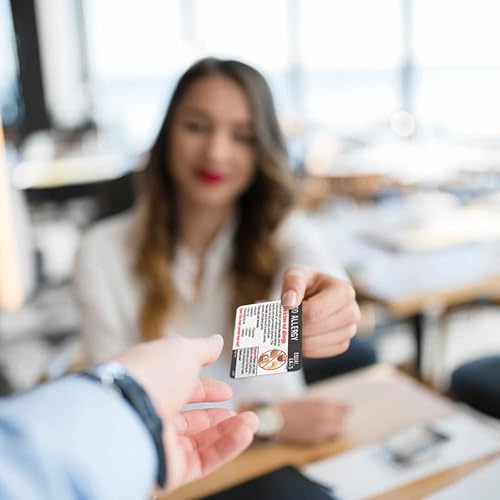 Miniatura 4 de Nut Allergy Card - Plastic Tree Nut Allergy Restaurant Card - Equal Eats (Polish)