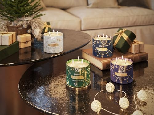 Candle-lite Scented Candles, Holiday Hideaway Scent, 14 oz 3-Wick Jar Candle, Proudly Poured in USA, Christmas Home Decor Candle, 45 Hours of Burn Time, Ideal Gift for Men and Women by CANDLE-LITE - Used condition - Image 2