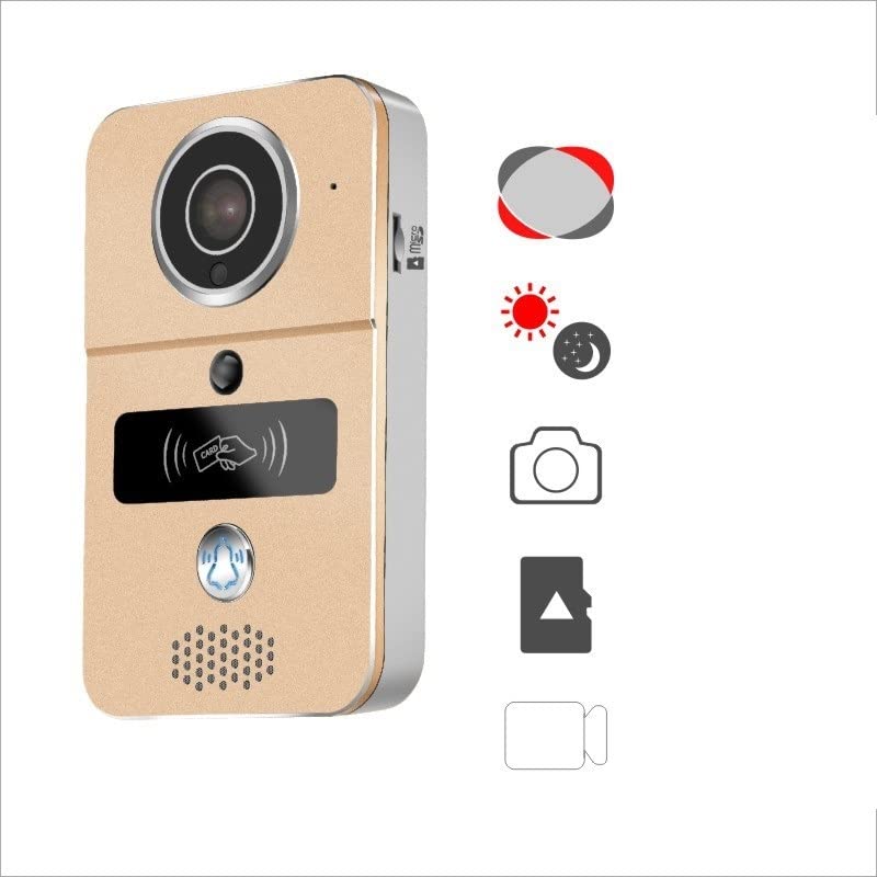 Visiophone sans fil métallisé avec interphone domestique et déverrouillage - 2