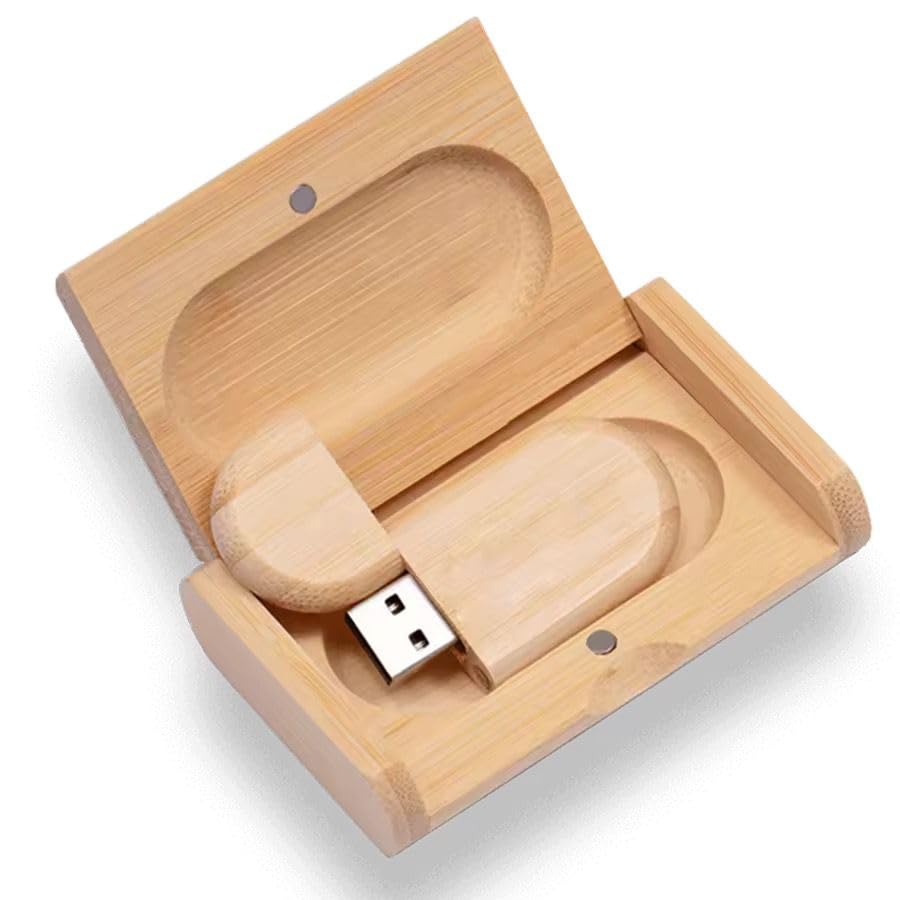 64GB Wooden USB 3.0 Flash Drive with Magnetic Box, High Speed Pen Drive for Photographers, Natural Wood Finish, 25Mbps Transfer Speed-image-31