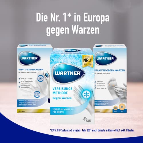 WARTNER Vereisung gegen Warzen - Spray zur Behandlung von Warzen - Warzen-Kryotherapie zur Selbstbehandlung für Kinder und Erwachsene - 1er Pack, 1 x 50 ml