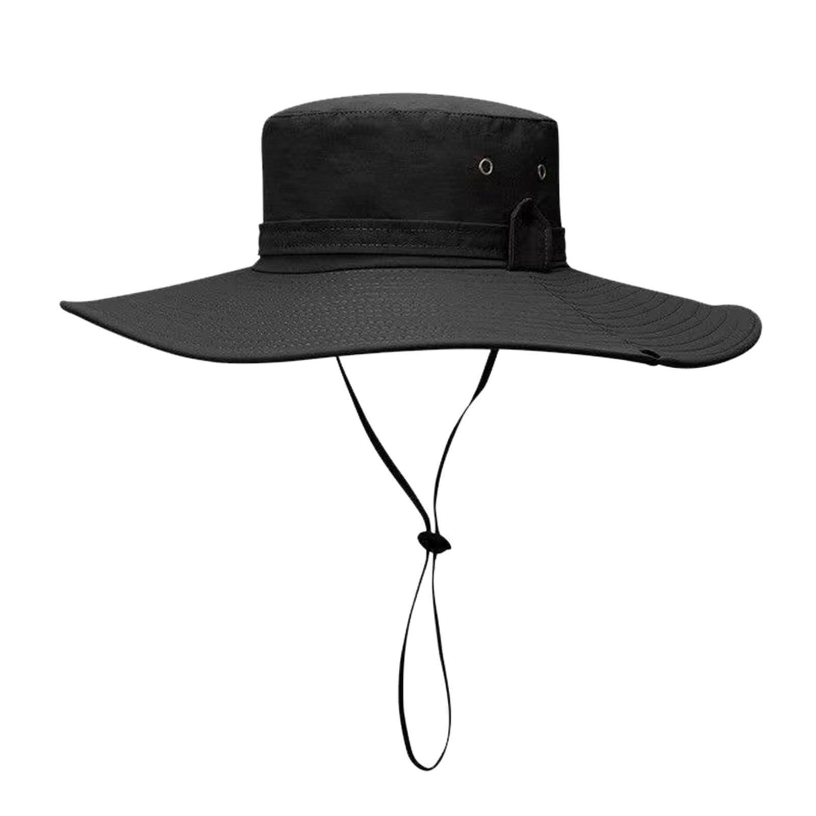 Genérico Gorro Pescador Hombre Mujeres Sombrero Hombre Verano ala Ancha Sombrero de Playa Transpirable Sombrero para el Sol Safari Trekking Senderismo Sombrero de Ancho Brim Hombre
