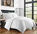 Zen Bamboo Ultra Soft 3-Piece Bamboo Full/Queen Duvet Cover Set - Hypoallergenic and Wrinkle Resistant, White