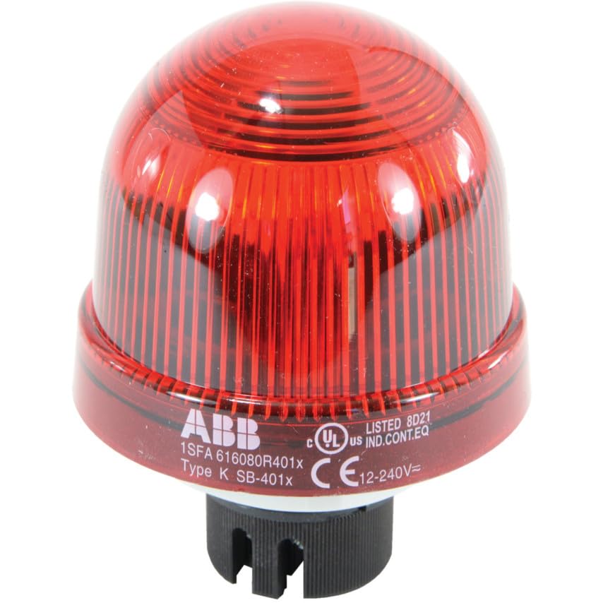 Abb-entrelec k70 - Baliza señalización iluminación permanente 12-240vca/corriente continua rojo