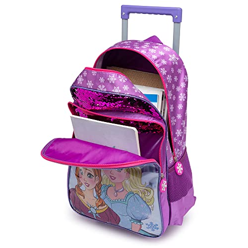 Kit Princesas Mochila de Rodinha + Lancheira Térmica + Estojo Duplo Spector Escolar