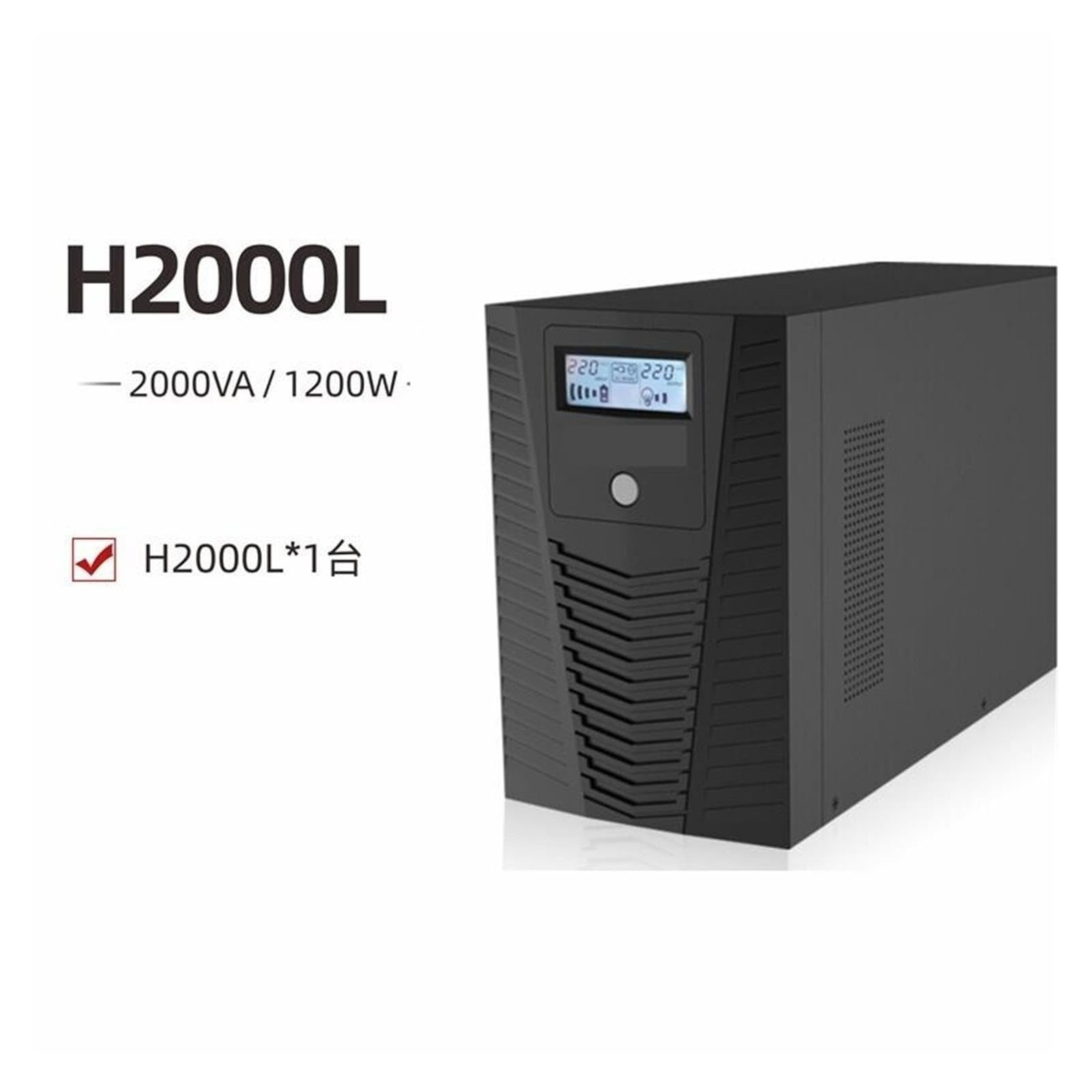 Alimentación ininterrumpida UPS de 2000VA, H2000L 1200W