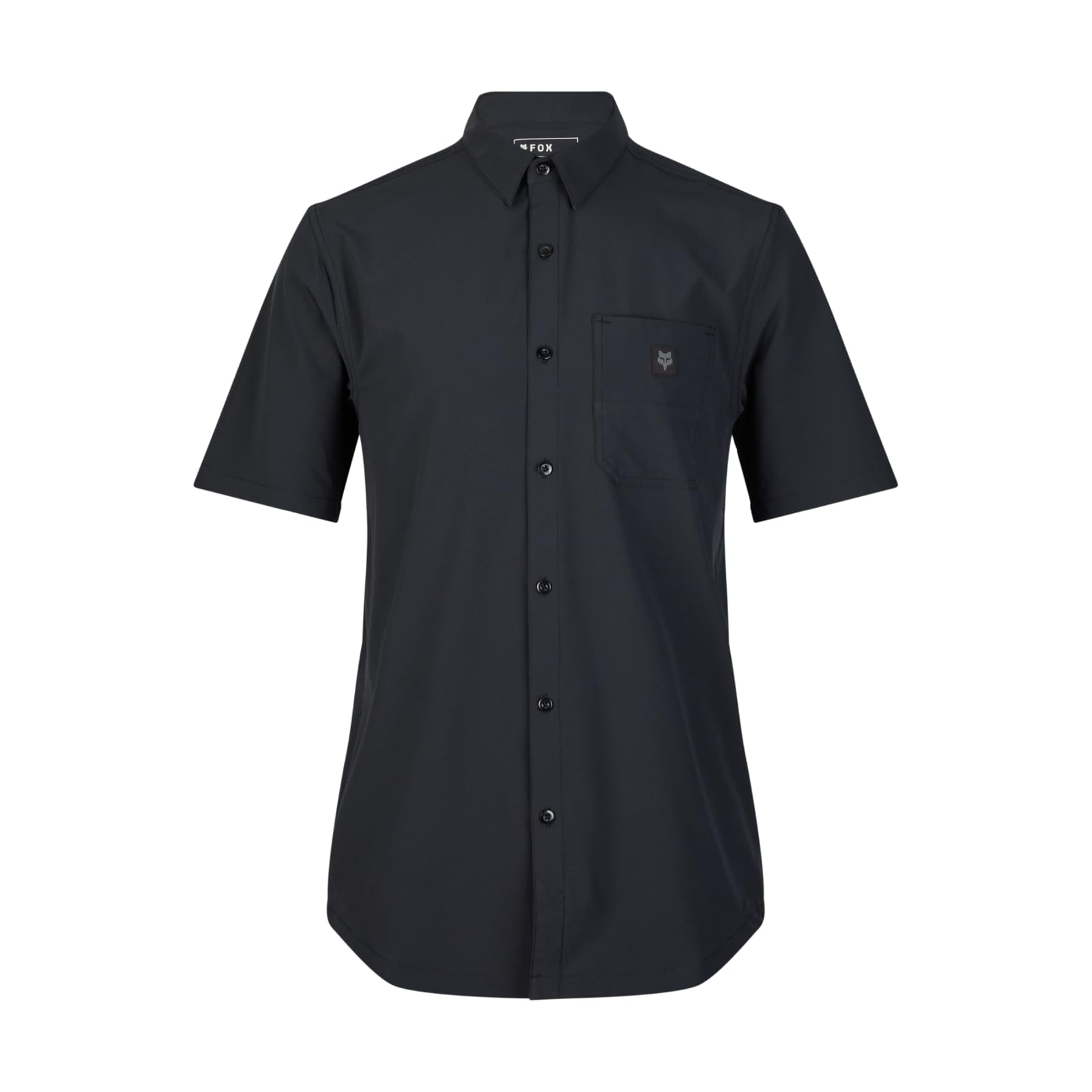 Fox Racing Men's Ranger Short Sleeve Woven Button Down Mountain Bike Jersey, Black, Large