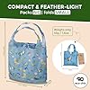 Eco Chic Lightweight Foldable Reusable Shopping Bag Water Resistant Tote Bag (RSPB Birds Blue) #3