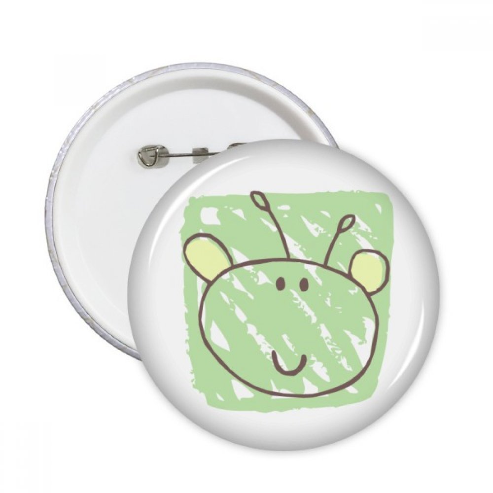 Pins Bouton Vêtements Décoration Alien Round Badge pour Customisation Textile Multicolore