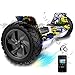 Hover Scooter Board SUV de 8,5 Pulgadas, Hoverboards Todo Terreno 700 W, Bluetooth y LED, Equilibrio Automático de Patinete Eléctrico para Niños y Adultos