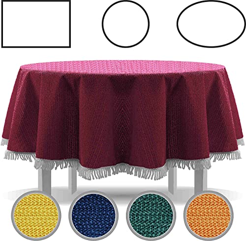 Tovaglia per tavolo da giardino con frange, per