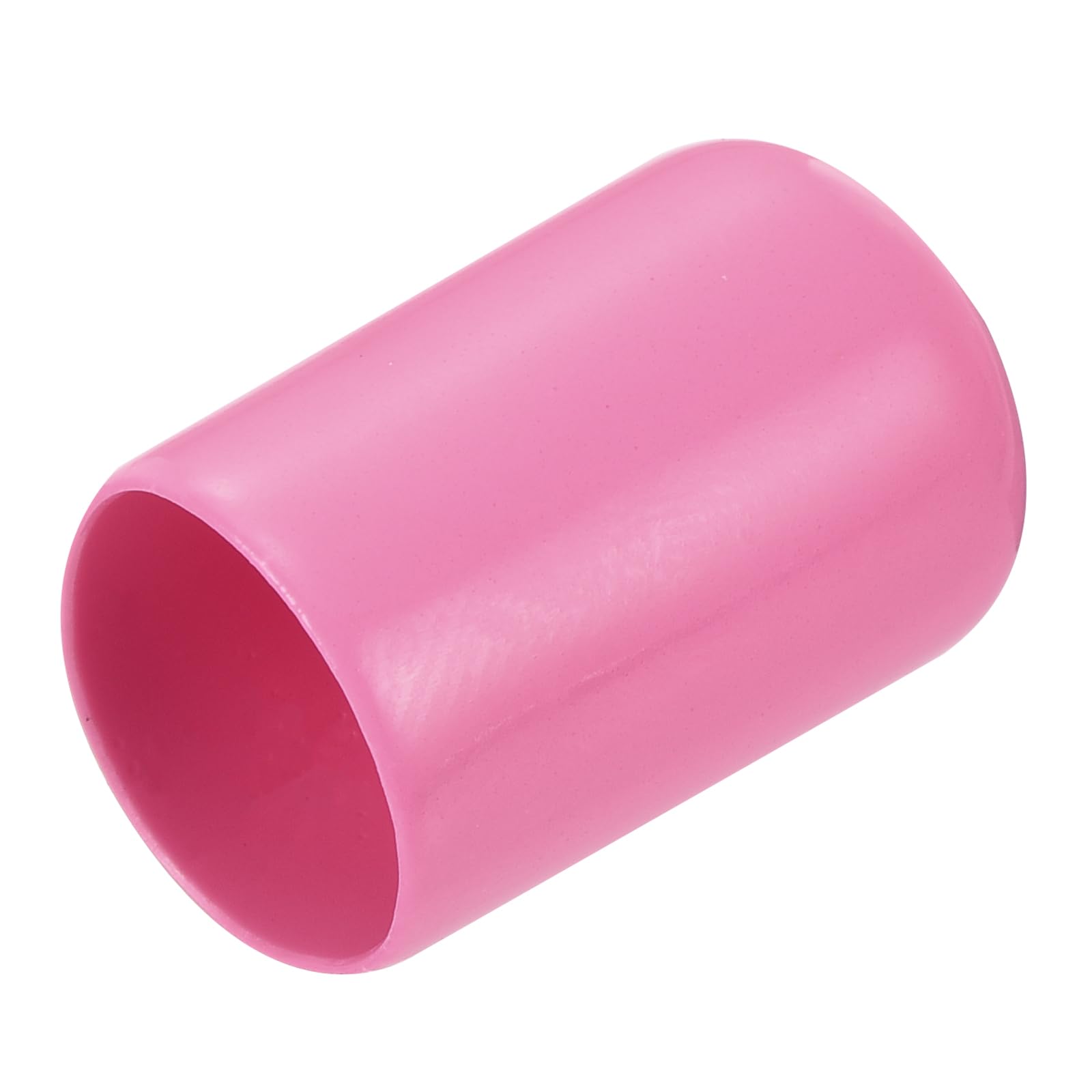 uxcell 20pcs Rubber End Caps 13mm ID Vinyl PVC Round Tube Bolt Cap Cover Screw Thread Protectors Pink