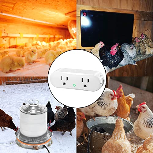 Thermostatically Controlled Outlet: (1 Pcs)Automatically Turn On Below 32℉, Turn Off Above 47℉ Unnecessary To Turn Off Power Manually In Cold Winter Cube #TOP2