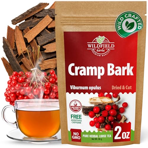 Image of 2 oz. Cramp Bark Herbal Tea (Viburnum) - 56g Dried Cramp Bark Herb Tea Corteza de Viburnum