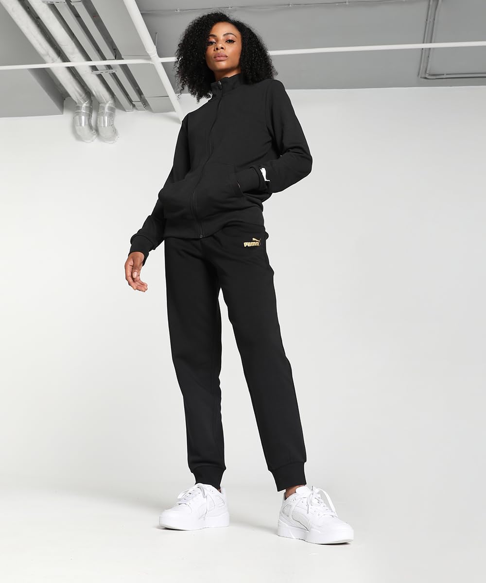 Puma Pantalon en Tricot Ess+ Metallic Pants FL pour Femme