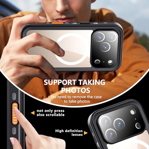 Coque étanche iPhone 17 Pro noire intégrale avec protection écran - 6