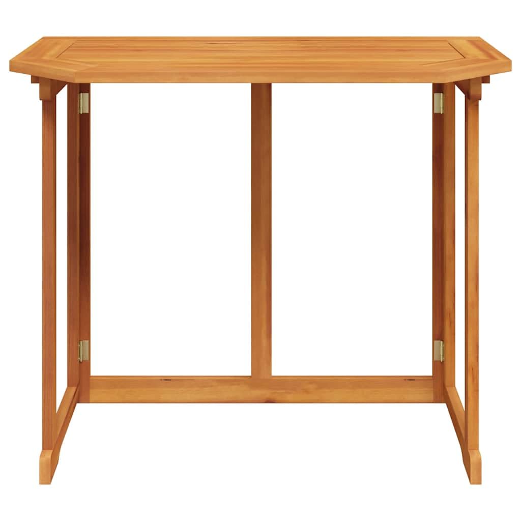 vidaXL Mesa Plegable para Balcón Mobiliario de Terraza Madera Maciza de Acacia