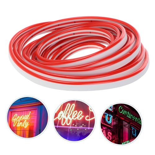 Tira de Luces de Cuerda LED de Silicona Homoyoyo Rojo 12V 500cm miniatura 7