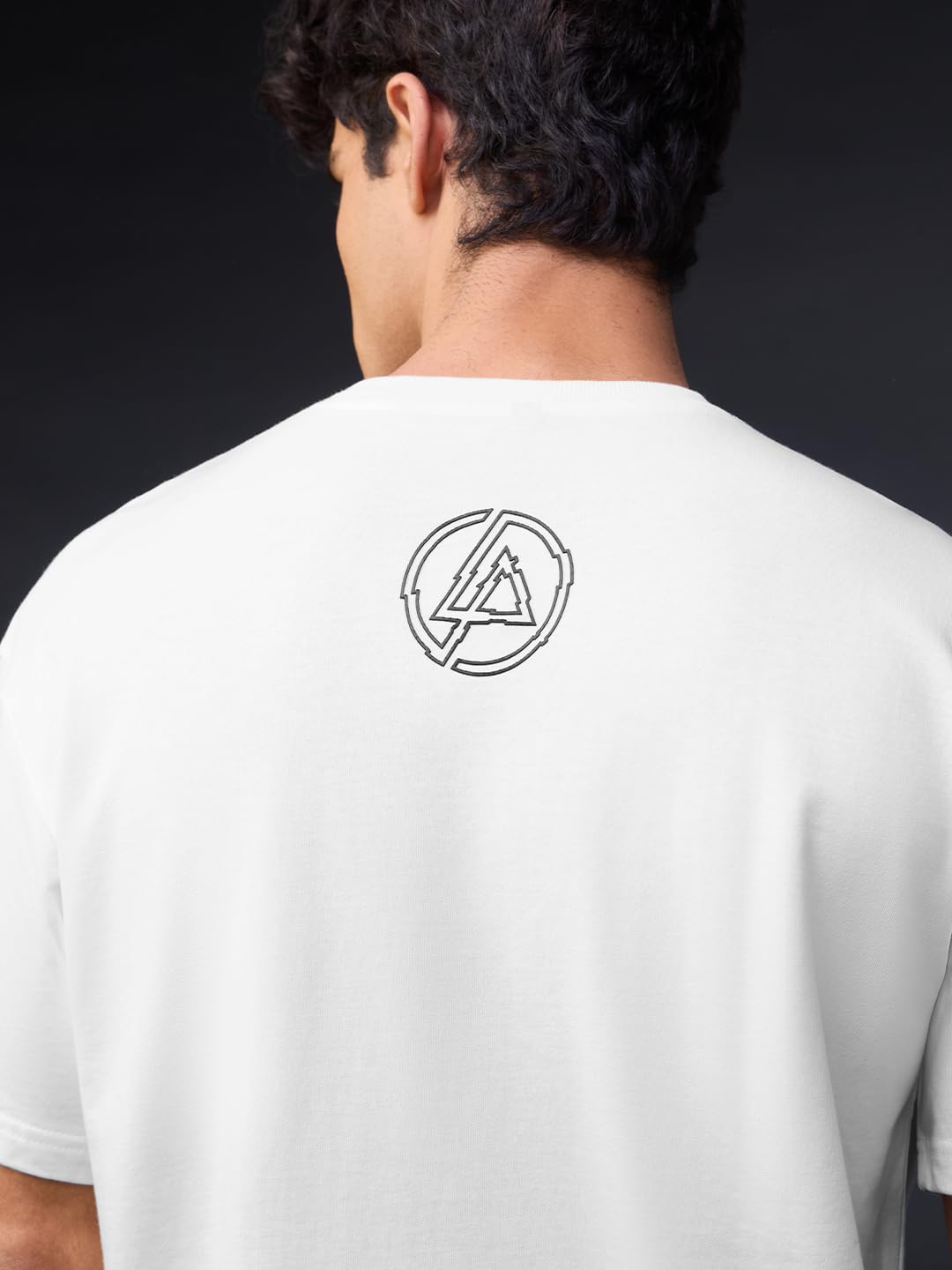 The Souled Store Linkin Park T-Shirt für Herren und Jungen, kurzärmelig, Rundhalsausschnitt, Grafikdruck, lässig, leicht, schulterfrei, modisch, Streetwear
