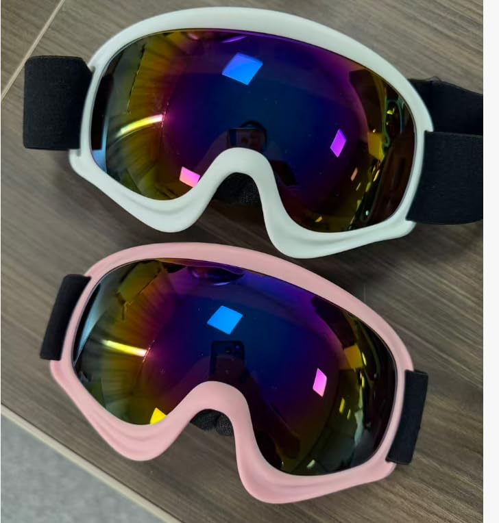 Dizywiee 2-Pack Kids Ski Goggles, Snowboard Goggles for Adult Youth Teens Boys &amp; Girls, Winter Snow Sports Goggles