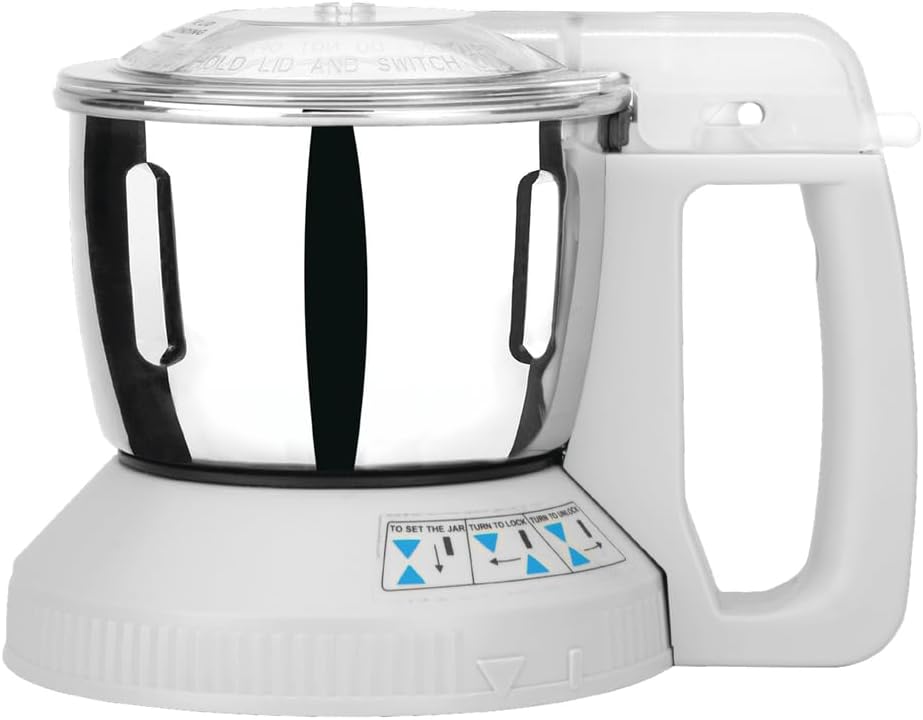 AC-310MA 600 ML Multi Jar Steel With Safety Lock (White) (Suitable For MX Series Models AC560, AC555, AC460, AC400, AC360, AC350, AC310, AC300, AC250, AC220, AC210)