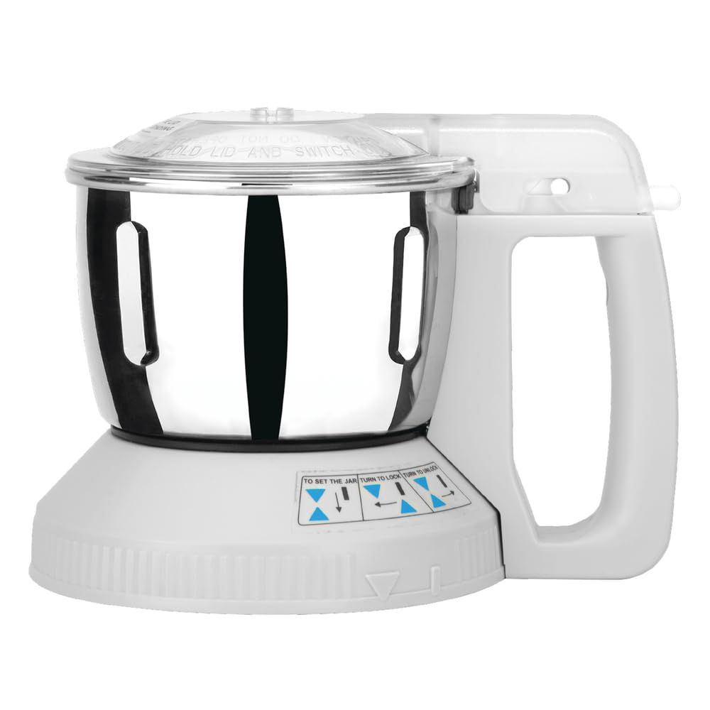 AC-310MA 600 ML Multi Jar Steel With Safety Lock (White) (Suitable For MX Series Models AC560, AC555, AC460, AC400, AC360, AC350, AC310, AC300, AC250, AC220, AC210)