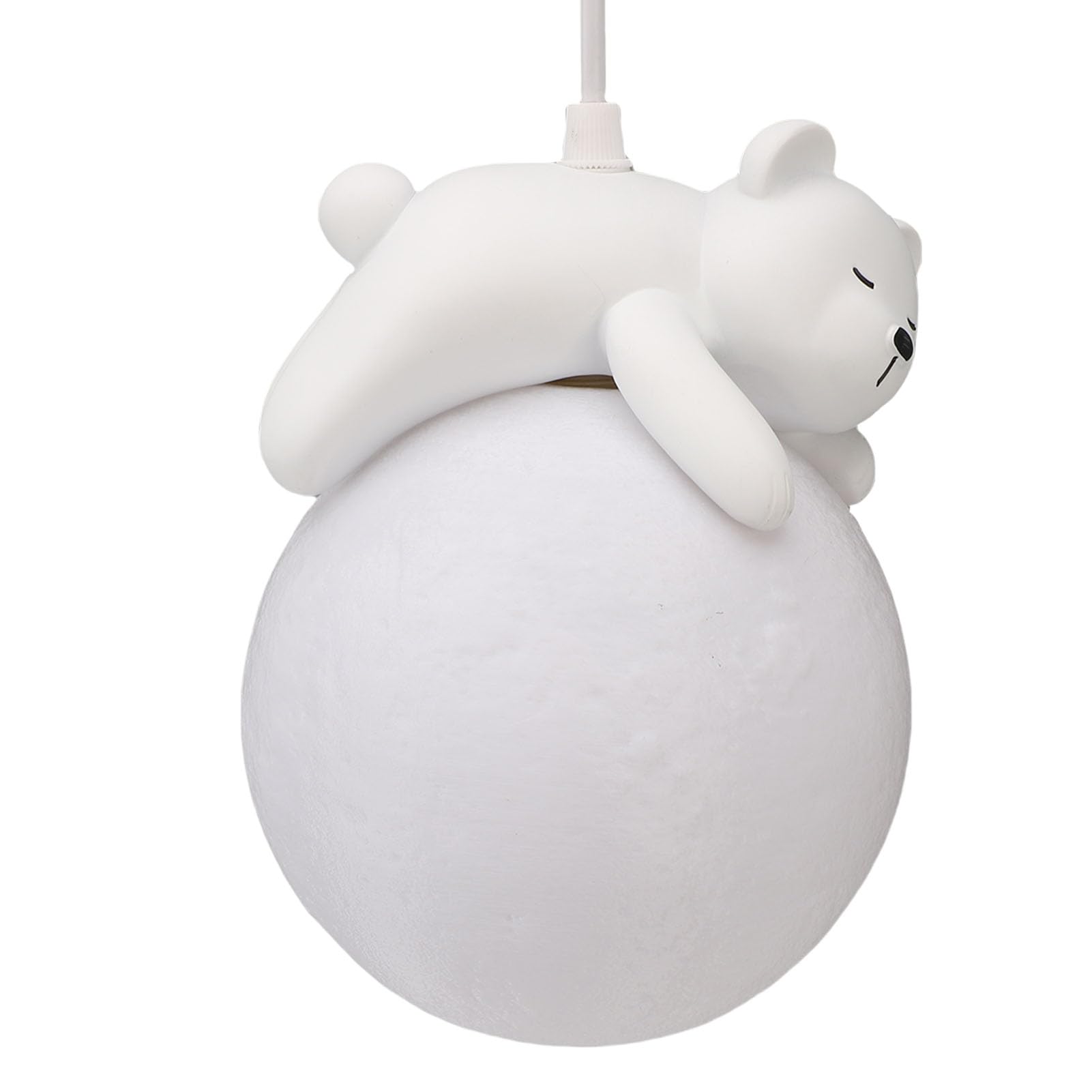 CHICIRIS Wisząca Bear Moon, Księżycowa z Nadrukiem 3D z Projektem śpiącego Niedźwiedzia do Sypialni Pokoju Dziecięcego Cafe Hotel