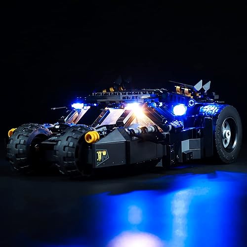 Miniatura 8 de Kyglaring Kit de iluminación LED compatible con Lego DC Batman Batmobile Tumbler: Scarecrow Showdown 76239 Kit de construcción - No incluye el modelo