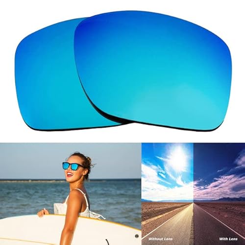 Seek Optics Replacement Sunglass Lenses For Oakley Holbrook - Shatterproof Replace A Scratched Or Broken Lens In Existing Frames Blue Mirror Polarized #TOP1
