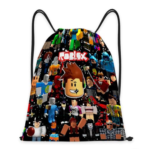 PYTRARTY Rob-Lox Turnbeutel,Rob-Lox Sporttasche Klein,Rob-Lox Sportbeutel mit Kordelzug,Rob-Lox Turnbeutel,Rob-Lox Sportrucksack