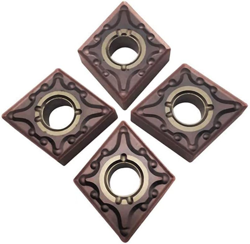 Carbide Turning Inserts CNMG431 CNMG432 Gold CNC Lathe carbide inserts Cutting Tools for machining Steel parts/stainless steel (CNMG431-MA Bronze)