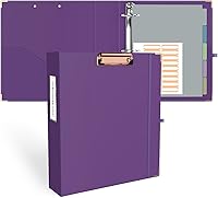 Vista 61 de Ospelelf Carpeta de 3 anillos de 1 pulgada, bonitas carpetas para documentos de tamaño carta (11 x 8.5 pulgadas) con 5 separadores de pestañas