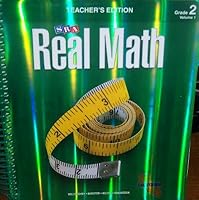 SRA Real Math California Teacher's Edition Grade 2 Volume 1 0076111083 Book Cover