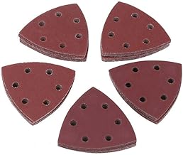 50pc x 40 Grit Sanding Triangle Pads Delta Mouse 90mm Hook Loop Detail Sheets