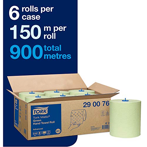 Tork Matic rol handdoek Advanced 290076 - H1 papieren handdoekrol voor handdoekdispenser, scheurbestendig, absorberend… - Image 4