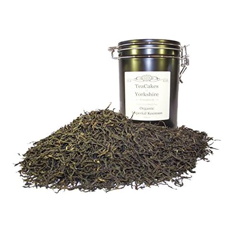 Organic Imperial Keemun Tea Gift Caddy 100g Airseal Black Loose Leaf Rich Flavour Tea by TeaCakes of Yorkshire Cover