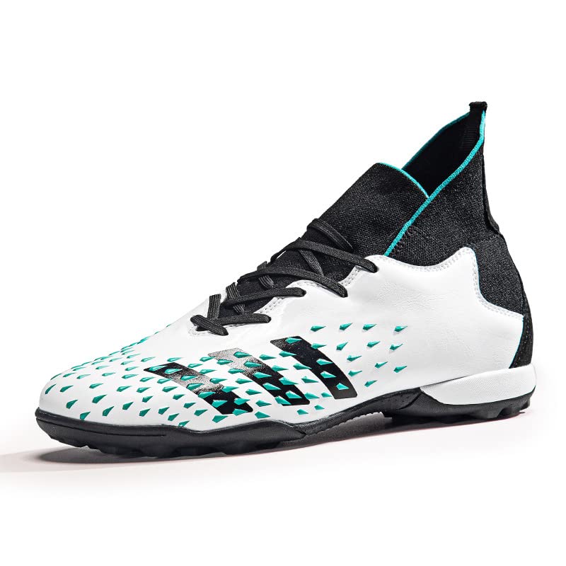 Teenager Football Shoes, Soccer Athletics Training Shoes, Football Shoes Sneakers Teenager Students,Football Trainers Sport Shoes For Unisex-Adult (White,41)