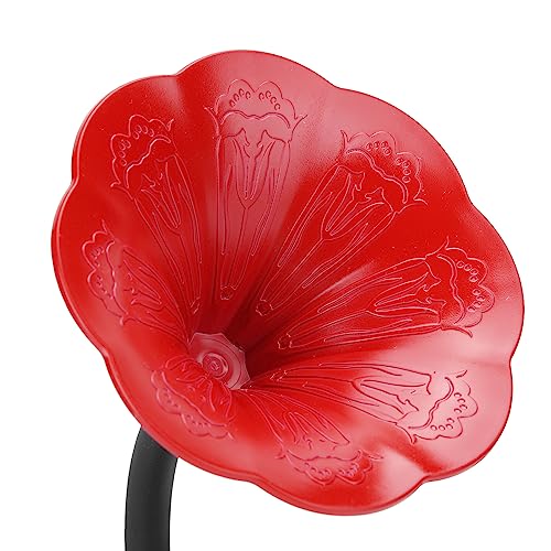 Phonographe portable Bluetooth rouge rétro pour musique - 5